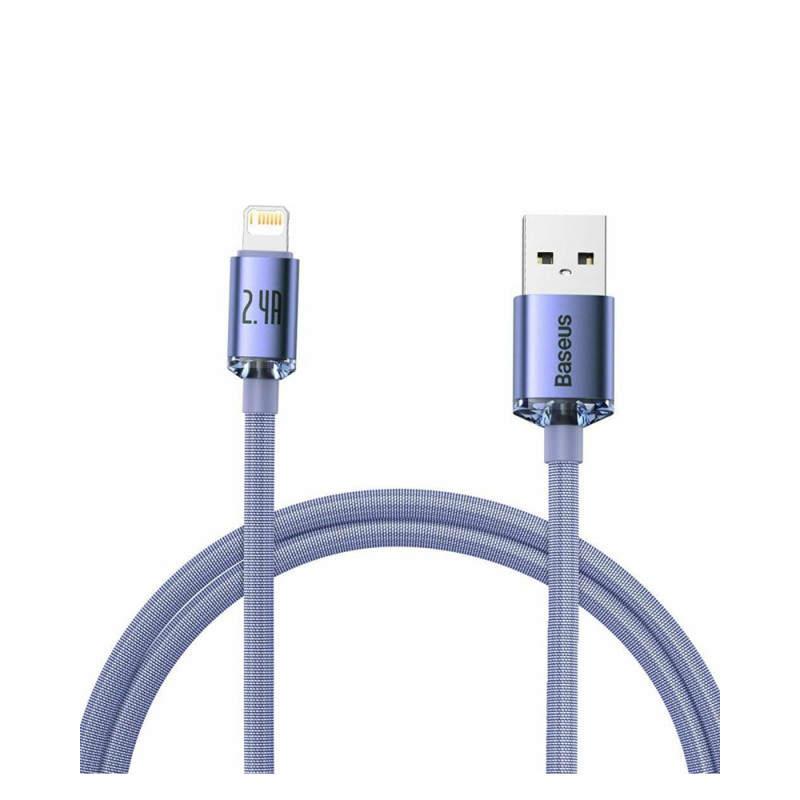 Baseus Crystal Shine Braided USB to Lightning Cable Μωβ 1.2m (CAJY000005) (BASCAJY000005) Baseus Crystal Shine Braided USB to Lightning Cable Μωβ 1.2m (CAJY000005) (BASCAJY000005)