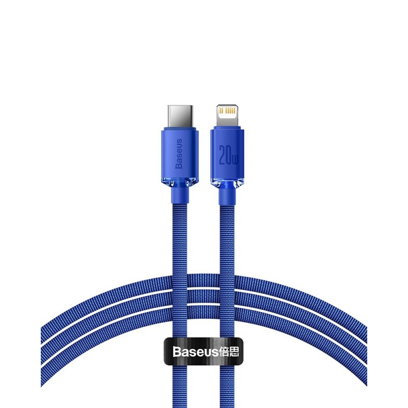 Baseus Crystal Shine Braided USB-C to Lightning Cable 20W Μωβ 1.2m (CAJY000203) (BASCAJY000203) Baseus Crystal Shine Braided USB-C to Lightning Cable 20W Μωβ 1.2m (CAJY000203) (BASCAJY000203)