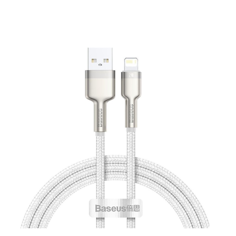 Baseus Braided USB to Lightning Cable Λευκό 1m (CALJK-A02) (BACALJKA02) Baseus Braided USB to Lightning Cable Λευκό 1m (CALJK-A02) (BACALJKA02)