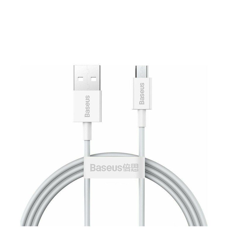 Baseus Superior Series Regular USB 2.0 to micro USB Cable Λευκό 1m (CAMYS-02) (BASCAMYS02) Baseus Superior Series Regular USB 2.0 to micro USB Cable Λευκό 1m (CAMYS-02) (BASCAMYS02)