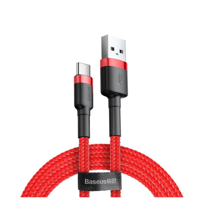 Baseus Cafule Braided USB 2.0 Cable USB-C male - USB-A male Κόκκινο 2m (CATKLF-C09RD) (BASCATKLFC09RD) Baseus Cafule Braided USB 2.0 Cable USB-C male - USB-A male Κόκκινο 2m (CATKLF-C09RD) (BASCATKLFC09RD)