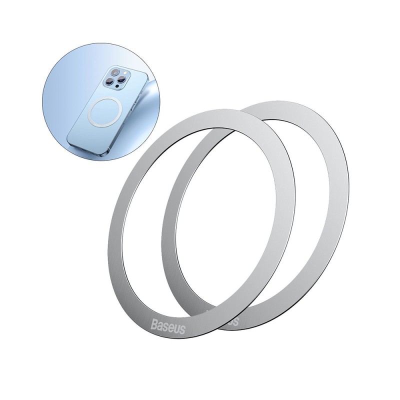 Baseus ESR Halo (2 pack) Αξεσουάρ ΜagSafe Silver (PCCH000012) (BASPCCH000012) Baseus ESR Halo (2 pack) Αξεσουάρ ΜagSafe Silver (PCCH000012) (BASPCCH000012)