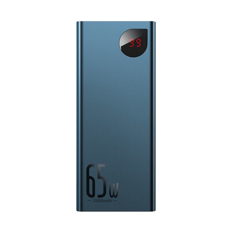 Baseus Adaman Metal Digital Display Power Bank 20000mAh 65W με 2 Θύρες USB-A και Θύρα USB-C Quick Charge 3.0 Μπλε (PPIMDA-D03) (BASPPIMDAD03) Baseus Adaman Metal Digital Display Power Bank 20000mAh 65W με 2 Θύρες USB-A και Θύρα USB-C Quick Charge 3.0 Μπλε (PPIMDA-D03) (BASPPIMDAD03)
