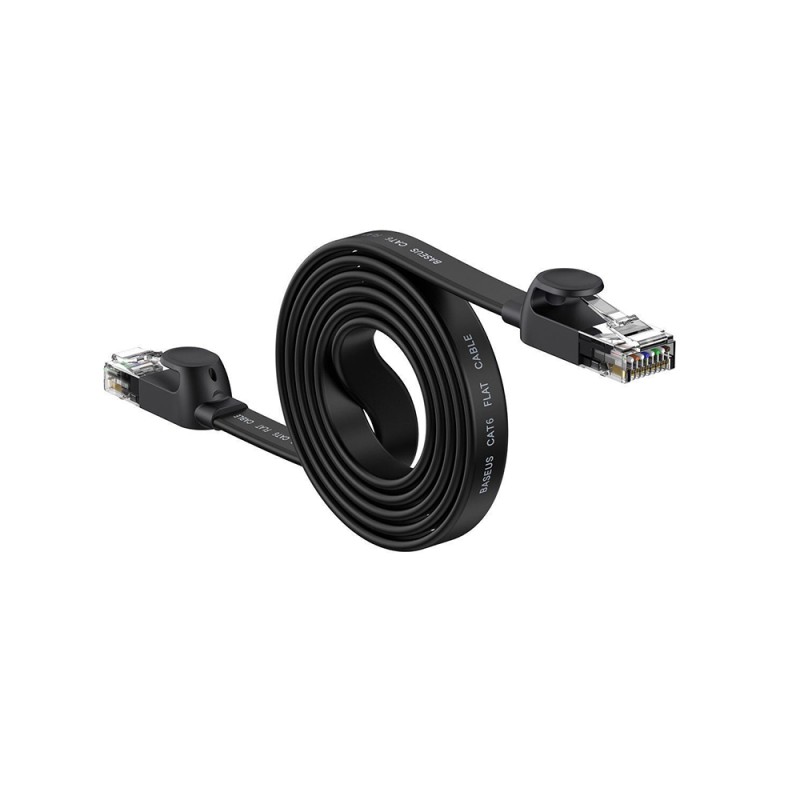 Baseus Flat U/UTP Cat.6 Καλώδιο Δικτύου Ethernet 1.5m Μαύρο (WKJS000001) (BASWKJS000001) Baseus Flat U/UTP Cat.6 Καλώδιο Δικτύου Ethernet 1.5m Μαύρο (WKJS000001) (BASWKJS000001)