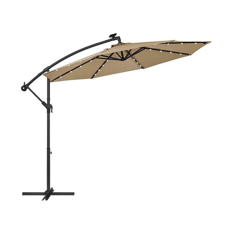 SONGMICS Ομπρέλα Κρεμαστή 180 g/m² Taupe (GPU018K01) (SNGGPU018K01) SONGMICS Ομπρέλα Κρεμαστή 180 g/m² Taupe (GPU018K01) (SNGGPU018K01)