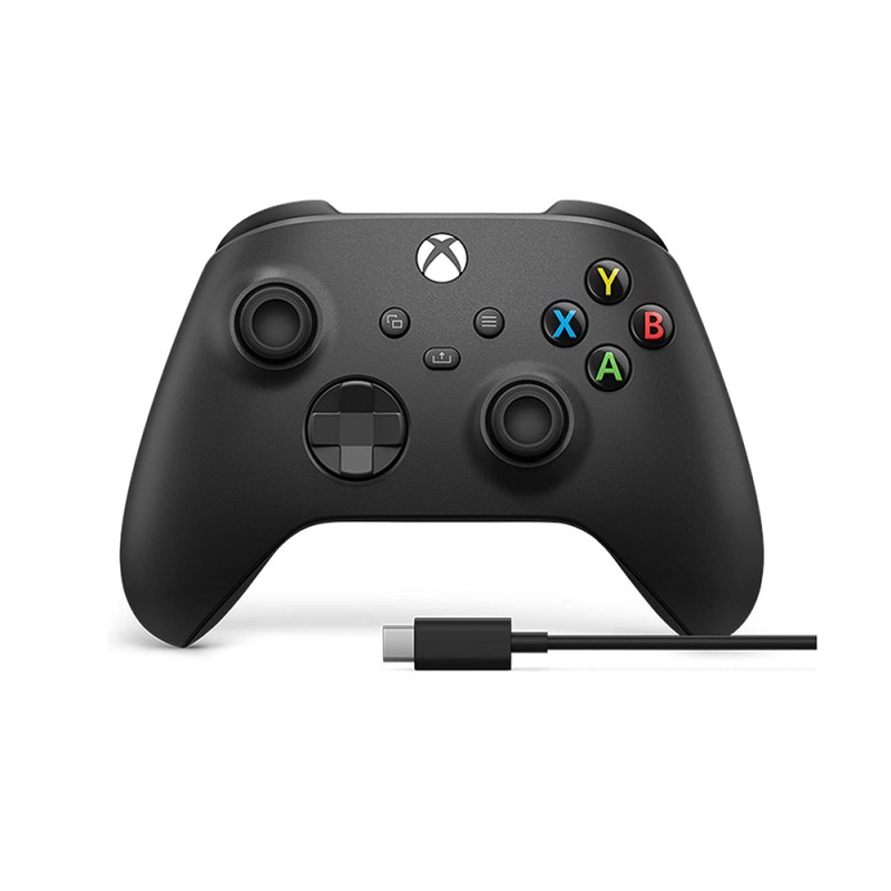 Microsoft Xbox Series X Controller with USB-C Cable carbon black (1V8-00002) (MIC1V8-00002) Microsoft Xbox Series X Controller with USB-C Cable carbon black (1V8-00002) (MIC1V8-00002)
