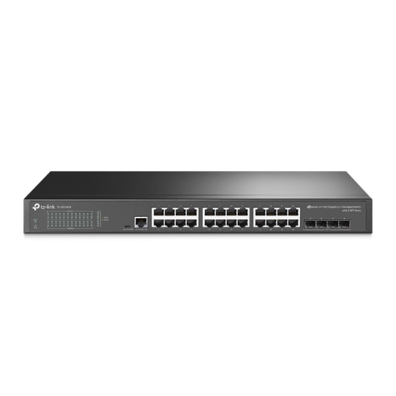 TP-Link JetStream 24-Port Gigabit L2 Managed Switch with 4 SFP Slots (TL-SG3428) (TPTL-SG3428) TP-Link JetStream 24-Port Gigabit L2 Managed Switch with 4 SFP Slots (TL-SG3428) (TPTL-SG3428)
