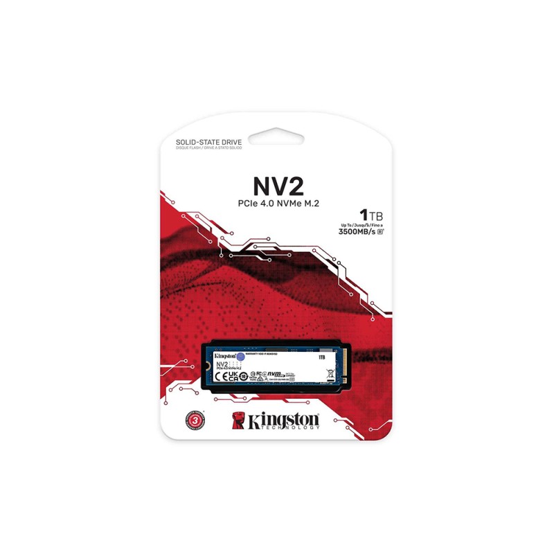 Kingston NV2 PCIe 4.0 NVMe SSD 2TB (SNV2S/2000G) (KINSNV2S2000G) Kingston NV2 PCIe 4.0 NVMe SSD 2TB (SNV2S/2000G) (KINSNV2S2000G)