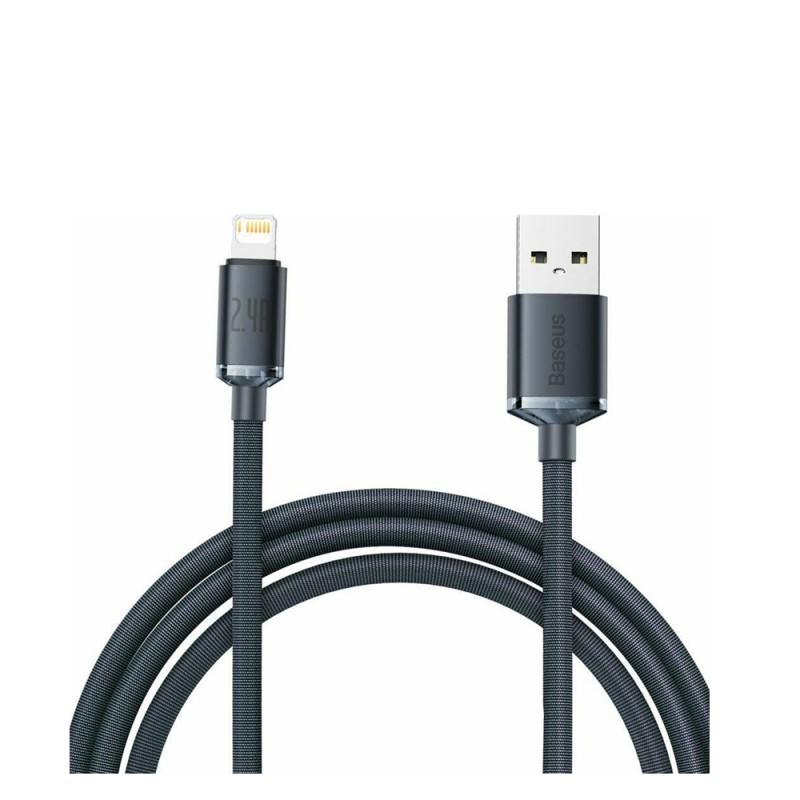 Baseus Crystal Shine Braided USB to Lightning Cable Μαύρο 2m (CAJY000101) (BASCAJY000101) Baseus Crystal Shine Braided USB to Lightning Cable Μαύρο 2m (CAJY000101) (BASCAJY000101)