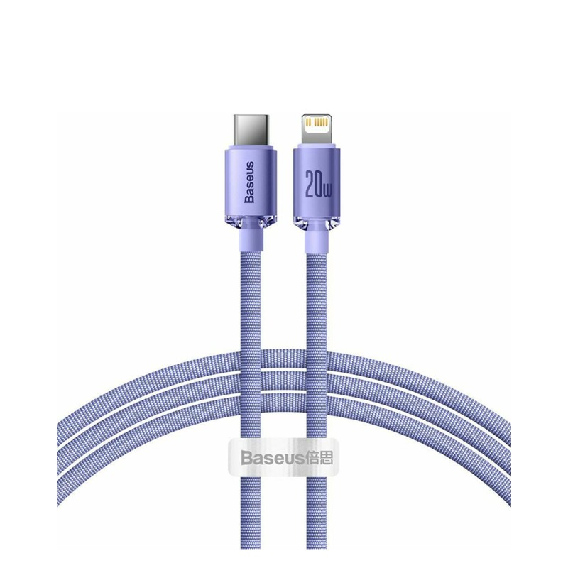 Baseus Crystal Shine Braided USB-C to Lightning Cable 20W Μωβ 1.2m (CAJY000205) (BASCAJY000205) Baseus Crystal Shine Braided USB-C to Lightning Cable 20W Μωβ 1.2m (CAJY000205) (BASCAJY000205)
