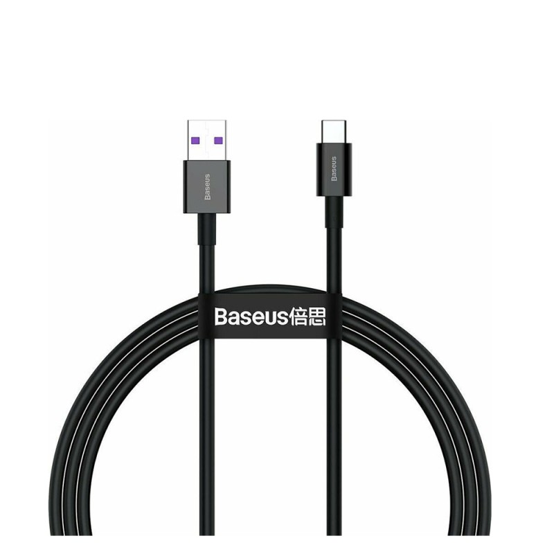 Baseus Superior USB 2.0 Cable USB-C male - USB-A male Μαύρο 1m (CATYS-01) (BASCATYS01) Baseus Superior USB 2.0 Cable USB-C male - USB-A male Μαύρο 1m (CATYS-01) (BASCATYS01)