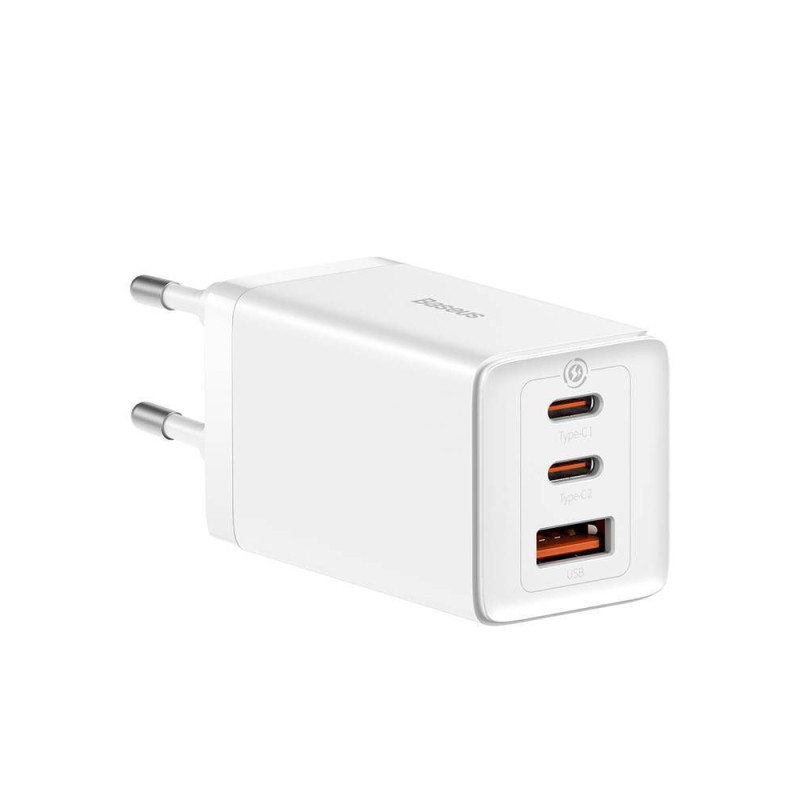 Baseus Φορτιστής Χωρίς Καλώδιο με Θύρα USB-A και 2 Θύρες USB-C 65W Quick Charge 3.0 Λευκός (GaN5 Pro) (CCGP120202) (BASCCGP120202) Baseus Φορτιστής Χωρίς Καλώδιο με Θύρα USB-A και 2 Θύρες USB-C 65W Quick Charge 3.0 Λευκός (GaN5 Pro) (CCGP120202) (BASCCGP120202)