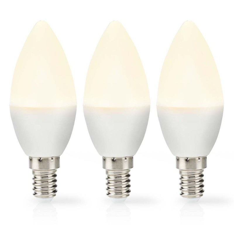 Nedis Λάμπες LED για Ντουί E14 Θερμό Λευκό 470lm 3τμχ (LBE14C352P3) (NEDLBE14C352P3) Nedis Λάμπες LED για Ντουί E14 Θερμό Λευκό 470lm 3τμχ (LBE14C352P3) (NEDLBE14C352P3)