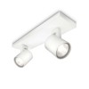 Philips  Φωτιστικό Οροφής Σποτ  myLiving Runner 2x GU10 White (PHI530923112)