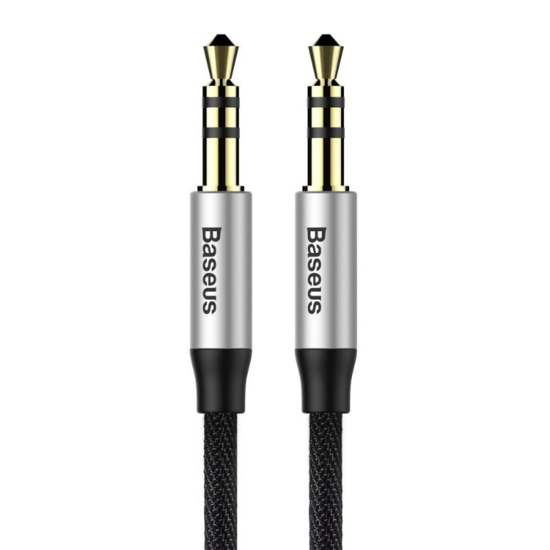 Baseus Cable 3.5mm male - 3.5mm male Black 1.5m (CAM30-CS1) (BASCAM30-CS1) Baseus Cable 3.5mm male - 3.5mm male Black 1.5m (CAM30-CS1) (BASCAM30-CS1)