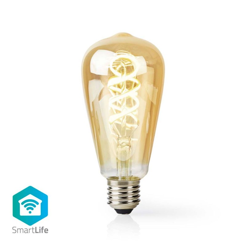 Nedis Smart Λάμπα LED για Ντουί E27 και Σχήμα ST64 Ρυθμιζόμενο Λευκό (WIFILRT10ST64) (NEDWIFILRT10ST64) Nedis Smart Λάμπα LED για Ντουί E27 και Σχήμα ST64 Ρυθμιζόμενο Λευκό (WIFILRT10ST64) (NEDWIFILRT10ST64)