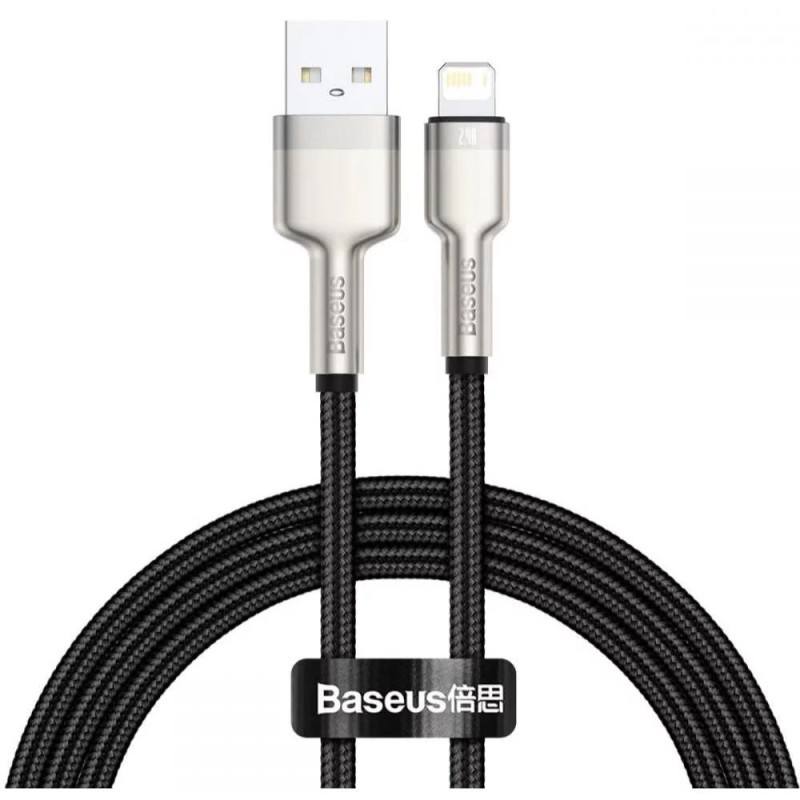 Baseus USB cable for Lightning Baseus Cafule, 2.4A, 1m Black (CALJK-A01) (BASCALJK-A01) Baseus USB cable for Lightning Baseus Cafule, 2.4A, 1m Black (CALJK-A01) (BASCALJK-A01)