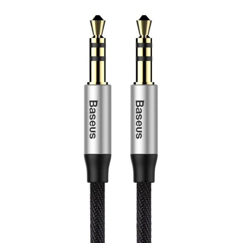 Baseus Yiven Audio Cable mini jack 3,5mm AUX, 1m Black+Silver (CAM30-BS1) (BASCAM30-BS1) Baseus Yiven Audio Cable mini jack 3,5mm AUX, 1m Black+Silver (CAM30-BS1) (BASCAM30-BS1)