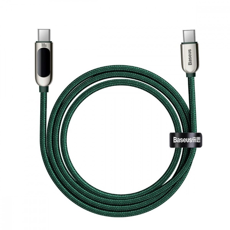 Baseus Cable USB-C to USB-C Baseus Display, 100W, 2m Green (CATSK-C06) (BASCATSK-C06) Baseus Cable USB-C to USB-C Baseus Display, 100W, 2m Green (CATSK-C06) (BASCATSK-C06)