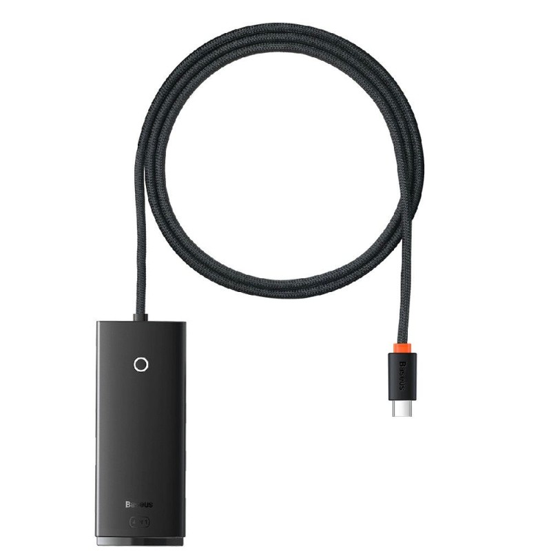 Baseus Lite Series Hub 4in1 USB-C to 4x USB 3.0 + USB-C, 1m Black (WKQX030401) (BASWKQX030401) Baseus Lite Series Hub 4in1 USB-C to 4x USB 3.0 + USB-C, 1m Black (WKQX030401) (BASWKQX030401)