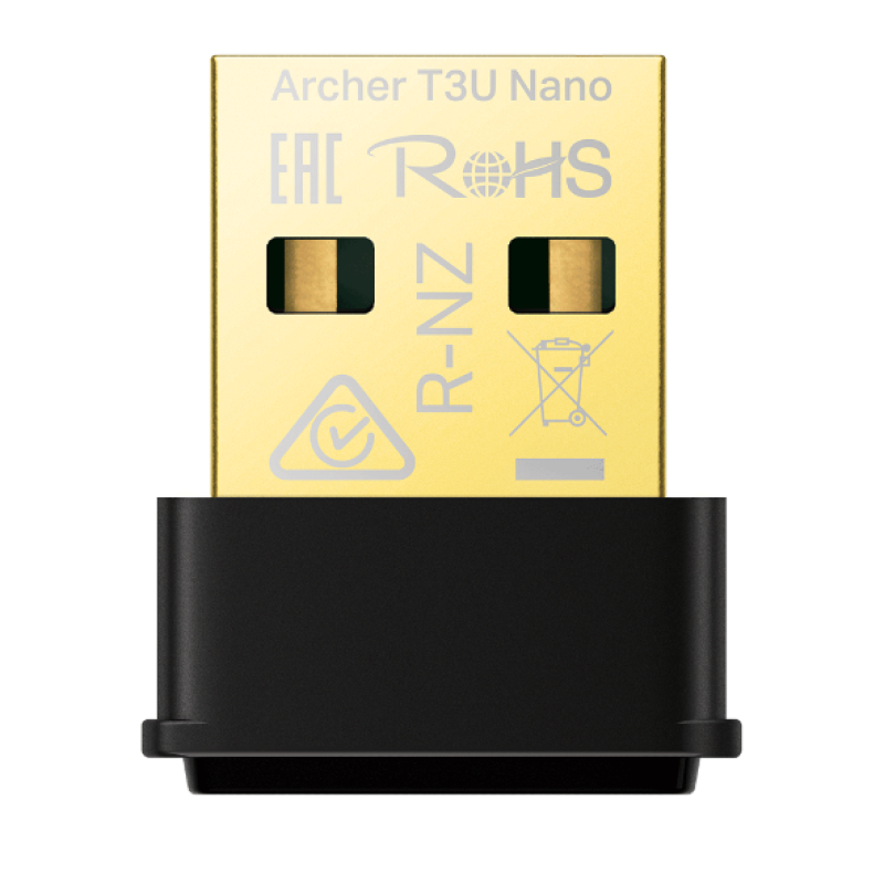 TP-LINK Mini Dual Band Wi-Fi USB Adapter AC1300 V1 (ARCHER T3U NANO) (TPARCHERT3UNANO) TP-LINK Mini Dual Band Wi-Fi USB Adapter AC1300 V1 (ARCHER T3U NANO) (TPARCHERT3UNANO)
