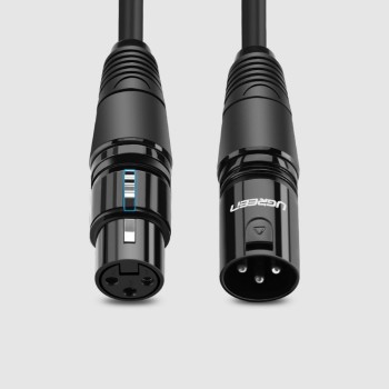 Ugreen Cable XLR female / XLR male - XLR female Μαύρο 1m (AV130) (UGRAV130)