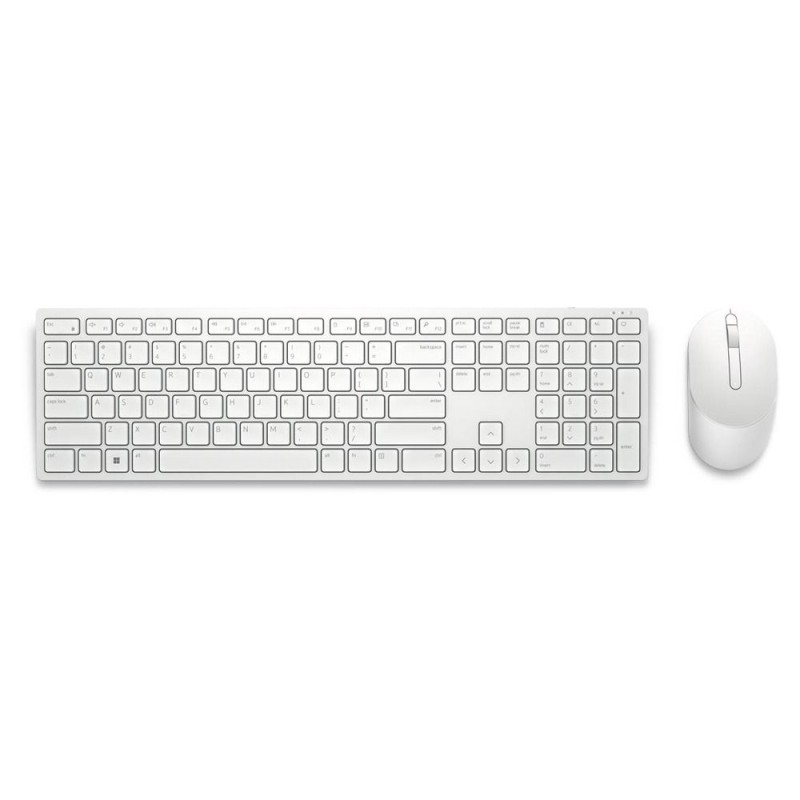 Dell Πληκτρολόγιο-Ποντίκι  Pro  KM5221W  Ασύρματο  White  GR (580-AKHH) (DEL580-AKHH)