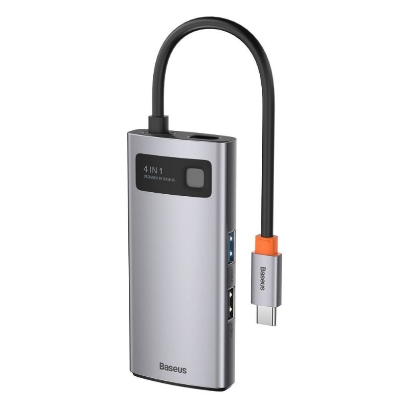 Baseus Hub 4in1Metal Gleam Series, USB-C to USB 3.0 + USB 2.0 + HDMI + USB-C (CAHUB-CY0G) (BASCAHUB-CY0G) Baseus Hub 4in1Metal Gleam Series, USB-C to USB 3.0 + USB 2.0 + HDMI + USB-C (CAHUB-CY0G) (BASCAHUB-CY0G)
