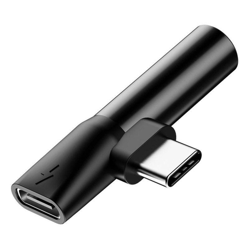 Baseus Audio Adapter USB-C to Mini Jack 3.5mm + USB-C Black (CATL41-01) (BASCATL41-01) Baseus Audio Adapter USB-C to Mini Jack 3.5mm + USB-C Black (CATL41-01) (BASCATL41-01)
