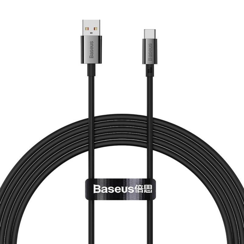 Baseus Cable USB to USB-C Superior 100W 2m Black (P10320102114-02) (BASP10320102114-02) Baseus Cable USB to USB-C Superior 100W 2m Black (P10320102114-02) (BASP10320102114-02)