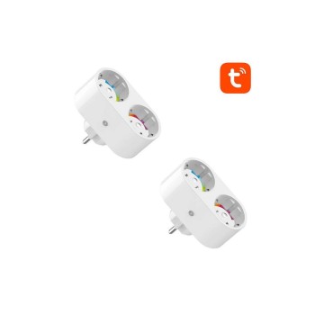 Gosund SP211-2pack Διπλή Εξωτερική Πρίζα Ρεύματος Wi-Fi Ασφαλείας Λευκή 2 τμχ (SP211-2pack) (GOSSP211-2PACK)