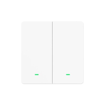Gosund SW9 Χωνευτός Διακόπτης Τοίχου Wi-Fi για Έλεγχο Φωτισμού με Πλαίσιο και Δύο Πλήκτρα Λευκός (SW9) (GOSSW9)