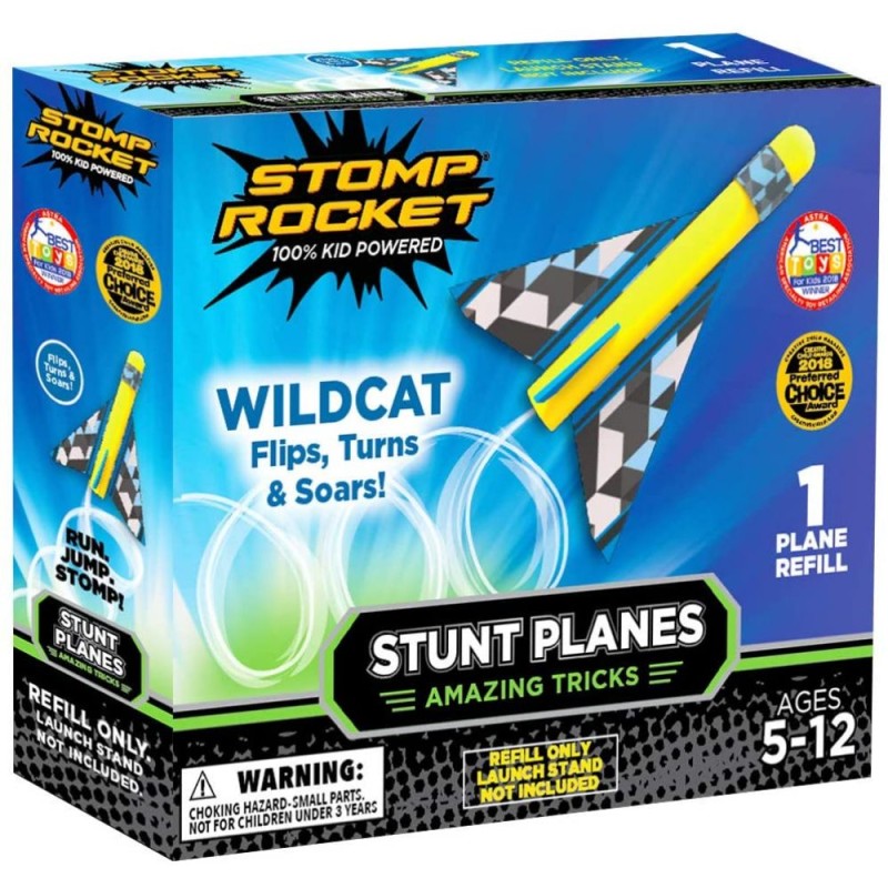 Stomp Rocket Stunt Plane Refill - 1 Wildcat Plane (SR100012) (STRSR100012) Stomp Rocket Stunt Plane Refill - 1 Wildcat Plane (SR100012) (STRSR100012)