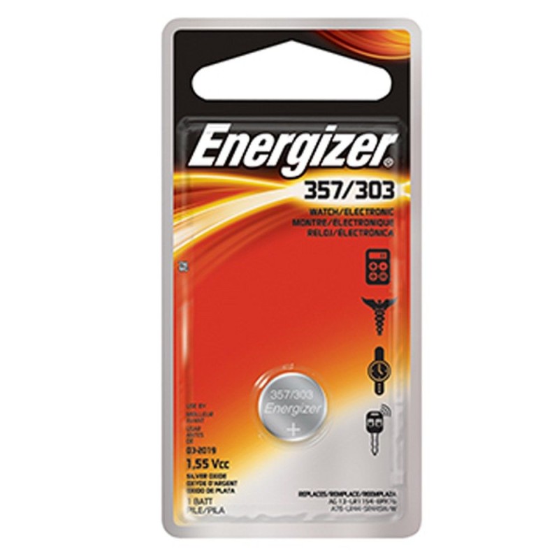 Energizer 357/303 Μπαταρία Silver Oxide Ρολογιών SR44 1.55V 1τμχ (9282391) (ENE9282391) Energizer 357/303 Μπαταρία Silver Oxide Ρολογιών SR44 1.55V 1τμχ (9282391) (ENE9282391)