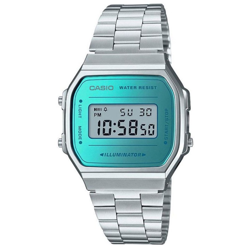 Casio Vintage Iconic Ψηφιακό Ρολόι Μπαταρίας με Ασημί Μεταλλικό Μπρασελέ (A-168WEM-2EF) (CASA168WEM2EF) Casio Vintage Iconic Ψηφιακό Ρολόι Μπαταρίας με Ασημί Μεταλλικό Μπρασελέ (A-168WEM-2EF) (CASA168WEM2EF)