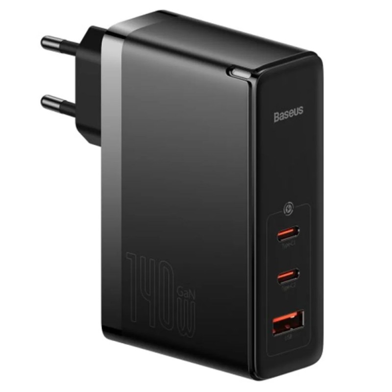 Baseus Φορτιστής Χωρίς Καλώδιο με Θύρα USB-A και 2 Θύρες USB-C 140W Power Delivery Μαύρος GaN5 Pro (CCGP100201) (BASCCGP100201) Baseus Φορτιστής Χωρίς Καλώδιο με Θύρα USB-A και 2 Θύρες USB-C 140W Power Delivery Μαύρος GaN5 Pro (CCGP100201) (BASCCGP100201)