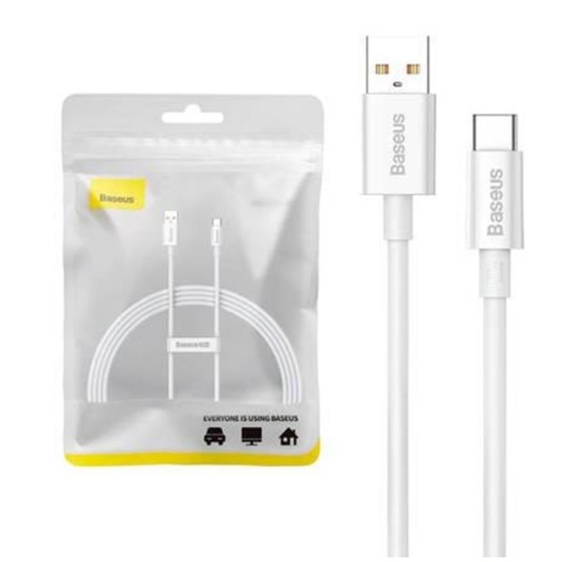 Baseus Superior USB 2.0 Cable USB-C male - USB-A male 100W Λευκό 1.5m (P10320102214-02) (BASP10320102214-02) Baseus Superior USB 2.0 Cable USB-C male - USB-A male 100W Λευκό 1.5m (P10320102214-02) (BASP10320102214-02)