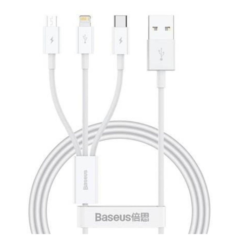 Baseus Superior Regular USB 2.0 to micro USB Cable Λευκό 1m (P10320105221-00) (BASP10320105221-00) Baseus Superior Regular USB 2.0 to micro USB Cable Λευκό 1m (P10320105221-00) (BASP10320105221-00)