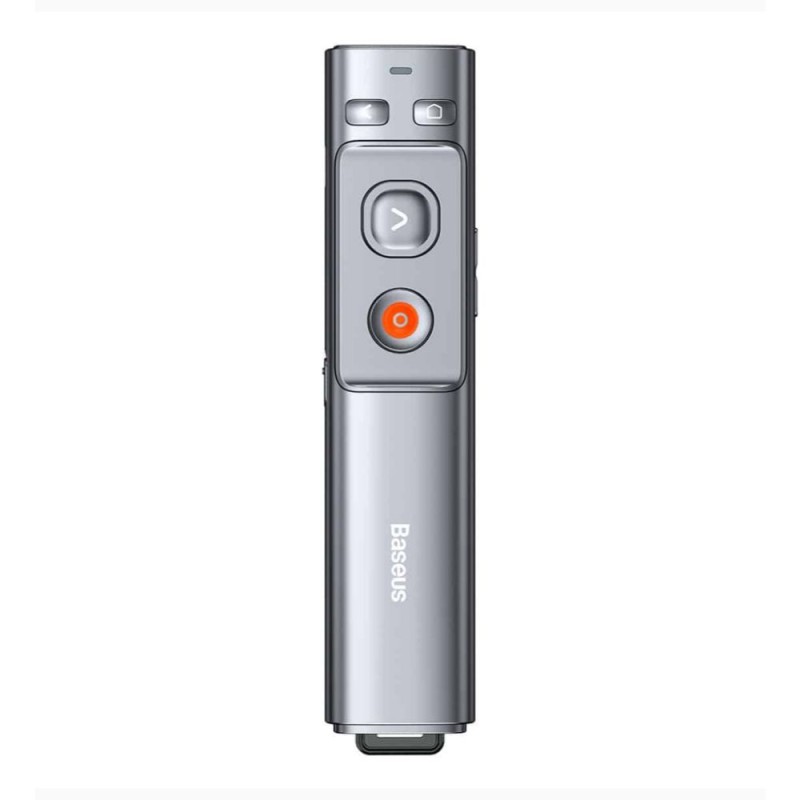 Baseus Presenter με Πορτοκαλί Laser και Πλήκτρα Slideshow σε Ασημί Χρώμα (WKCD000013) (BASWKCD000013) Baseus Presenter με Πορτοκαλί Laser και Πλήκτρα Slideshow σε Ασημί Χρώμα (WKCD000013) (BASWKCD000013)
