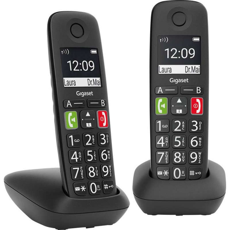Gigaset E290 Duo Ασύρματο Τηλέφωνο Set για Ηλικιωμένους με Aνοιχτή Aκρόαση (GGSE290DUO-BK) Gigaset E290 Duo Ασύρματο Τηλέφωνο Set για Ηλικιωμένους με Aνοιχτή Aκρόαση (GGSE290DUO-BK)
