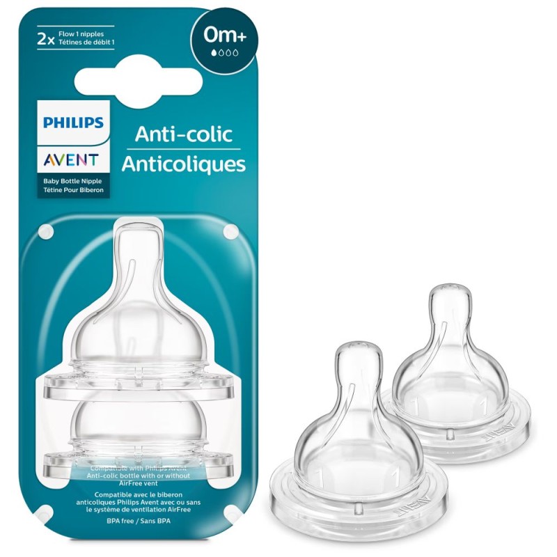 Philips Θηλές από Σιλικόνη Baby Bottle Flow 1 Nipple 2τμχ (SCY761/02) (PHISCY761.02) Philips Θηλές από Σιλικόνη Baby Bottle Flow 1 Nipple 2τμχ (SCY761/02) (PHISCY761.02)
