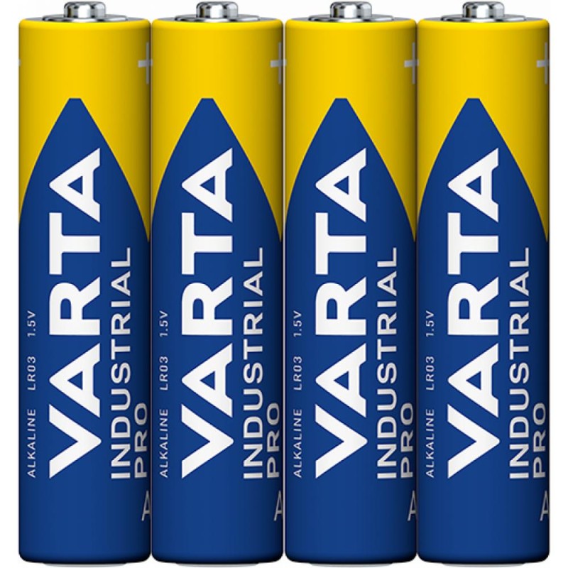Varta Industrial Pro Αλκαλικές Μπαταρίες AAA LR03 1.5V 4τμχ (4003) (VART4003)