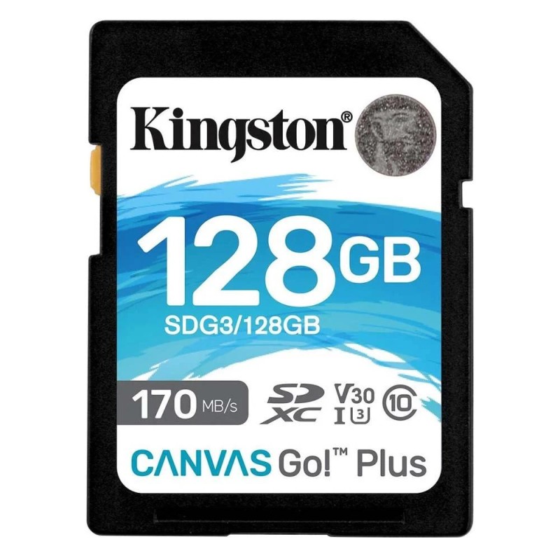 Kingston Canvas Go Plus SDXC 128GB Class 10 U3 V30 UHS-I (SDG3/128GB) (KINSDG3-128GB) Kingston Canvas Go Plus SDXC 128GB Class 10 U3 V30 UHS-I (SDG3/128GB) (KINSDG3-128GB)