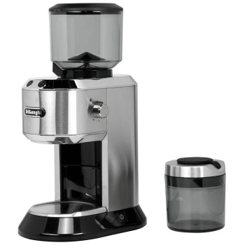 De'Longhi Ηλεκτρικός Μύλος Καφέ 150W με Χωρητικότητα 350gr και 18 Επίπεδα Άλεσης Ασημί (KG520.M) (DLGKG520.M)