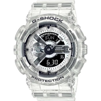 Casio Αναλογικό/Ψηφιακό Ρολόι Μπαταρίας με Λευκό Καουτσούκ Λουράκι (GA-114RX-7AER) (CASGA114RX7AER)