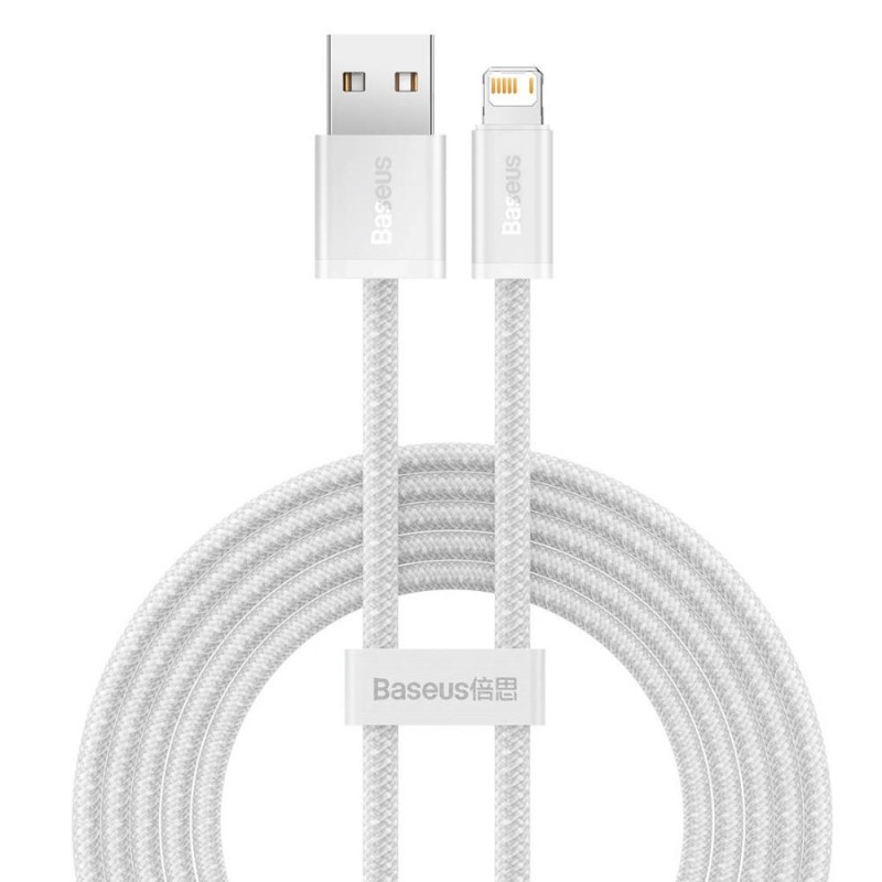 Baseus Dynamic Braided USB to Lightning Cable Λευκό 2m (CALD000502) (BASCALD000502) Baseus Dynamic Braided USB to Lightning Cable Λευκό 2m (CALD000502) (BASCALD000502)