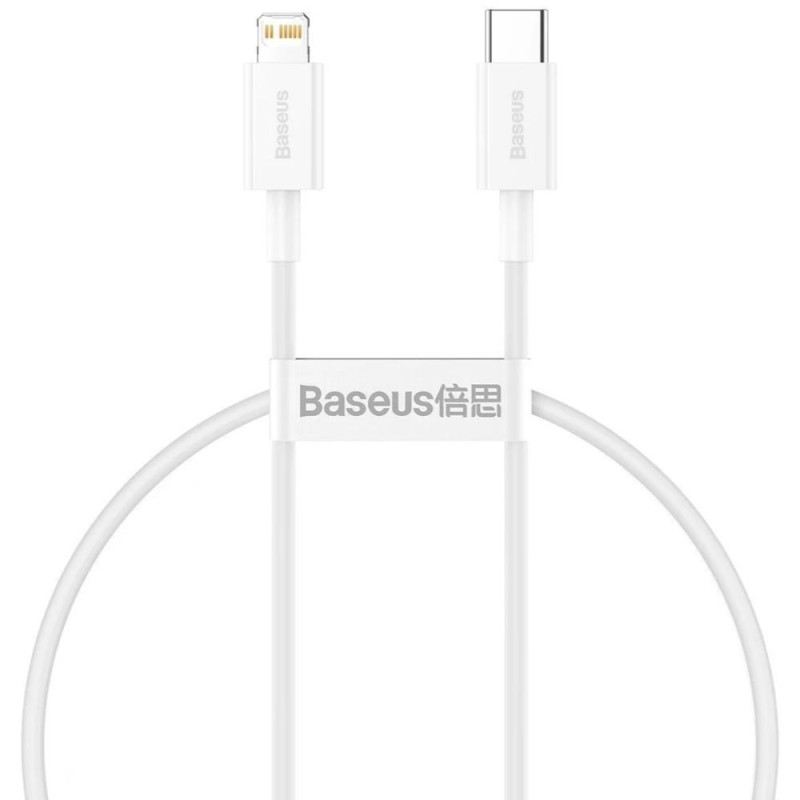 Baseus Superior USB-C to Lightning Cable 20W Λευκό 0.25m (CATLYS-02) (BASCATLYS-02) Baseus Superior USB-C to Lightning Cable 20W Λευκό 0.25m (CATLYS-02) (BASCATLYS-02)