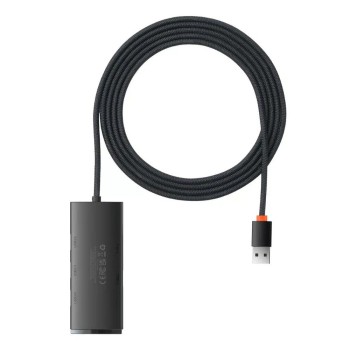 Baseus Lite Series 2m USB 3.0 Hub 4 Θυρών με σύνδεση USB-A (WKQX030201) (BASWKQX030201)