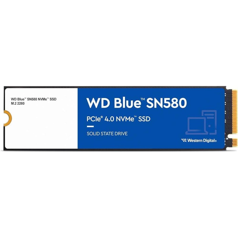 Western Digital Blue SN580 SSD 1TB M.2 NVMe PCI Express 4.0 (WDS100T3B0E) Western Digital Blue SN580 SSD 1TB M.2 NVMe PCI Express 4.0 (WDS100T3B0E)