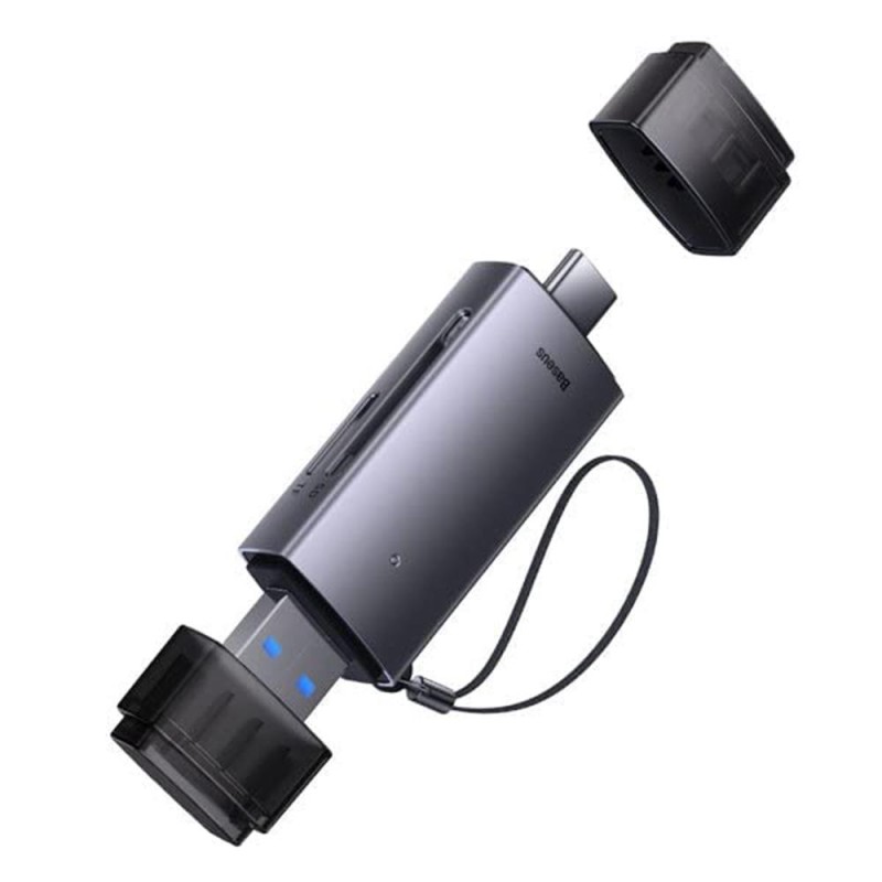 Baseus Lite Series Card Reader USB 3.0 Type-C για SD Grey (WKQX060113) (BASWKQX060113) Baseus Lite Series Card Reader USB 3.0 Type-C για SD Grey (WKQX060113) (BASWKQX060113)